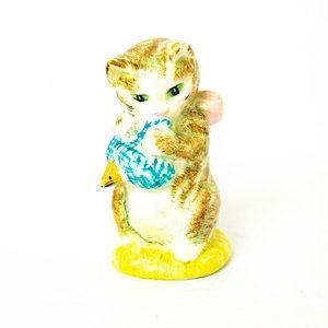 Vintage- Beswick Beatrix Potter's Miss Moppet (Striped) Figurine 1973-74